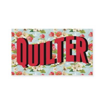 Vintage Quilter Quilting