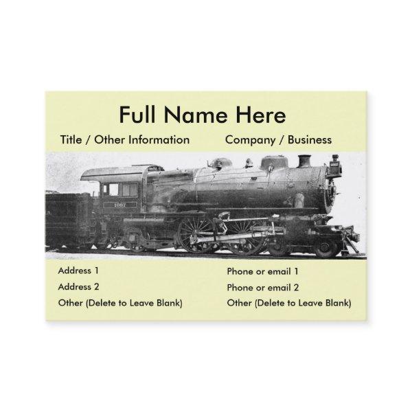 Vintage Railroad Photograph Bookmark