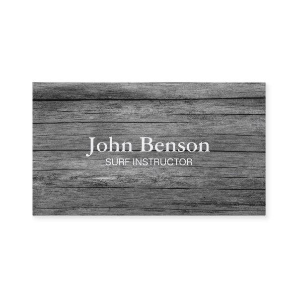 Vintage Reclaimed Wood Surf Instructor