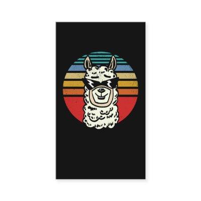 Vintage Retro Alpaca Llama