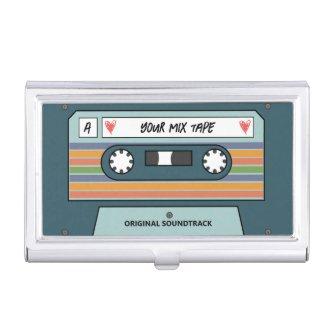 Vintage Retro Cassette Mix Tape Customizable  Case