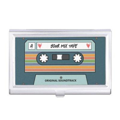 Vintage Retro Cassette Mix Tape Customizable  Case