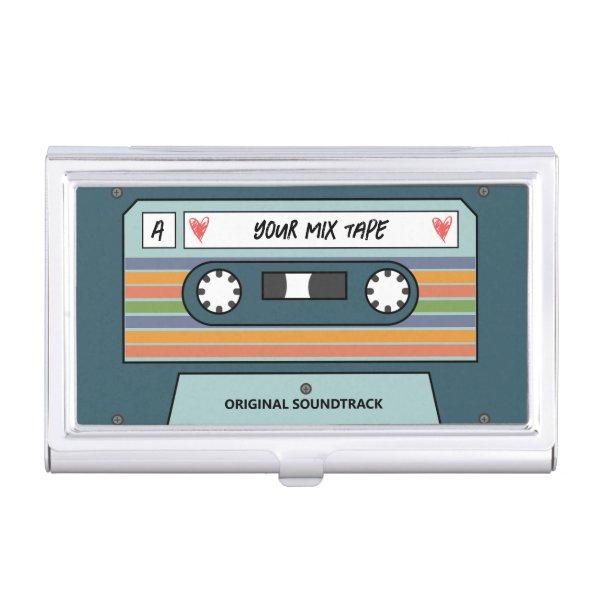 Vintage Retro Cassette Mix Tape Customizable  Case