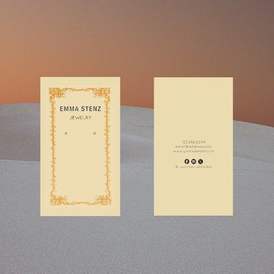 Vintage Retro Ephemera Earring Display Card