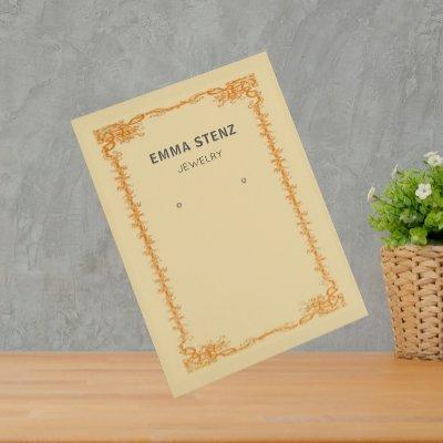 Vintage Retro Ephemera Earring Display Card