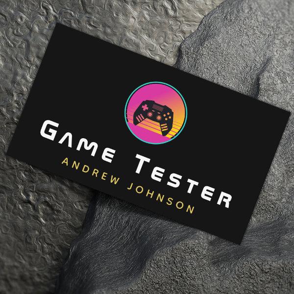 Vintage Retro Video Game Tester Developer Colorful