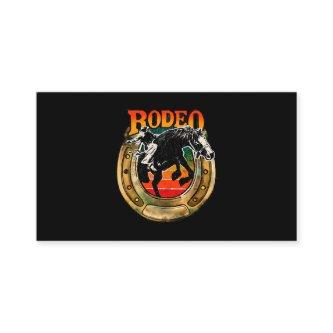Vintage Rodeo Cowboy Riding Horse Western Country