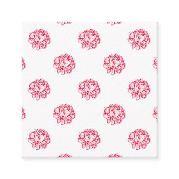 Vintage Rose Floral Curtains Square