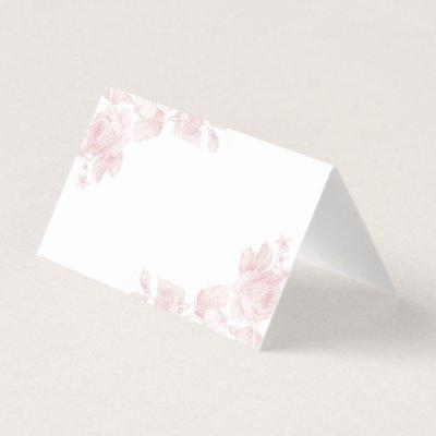 Vintage roses blank place card