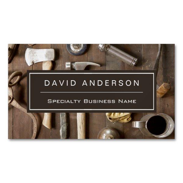 Vintage Rustic Tools Carpenter Handyman Woodworker  Magnet