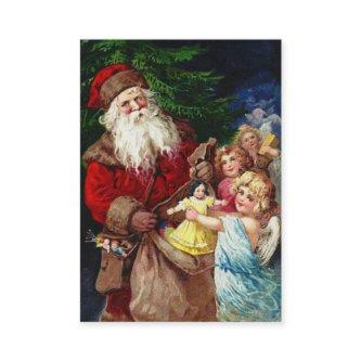 Vintage Santa with Angels