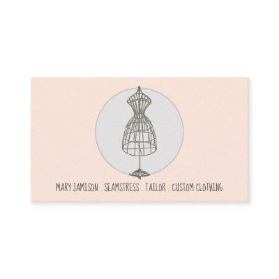 Vintage Seamstress Tailor Dress Form Salmon