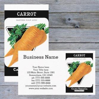 Vintage Seed Packet Label Art, Danvers Carrots