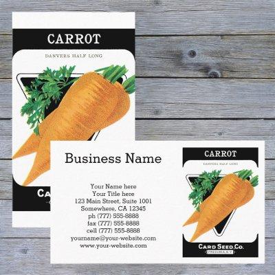 Vintage Seed Packet Label Art, Danvers Carrots