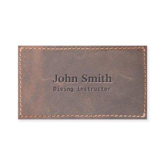 Vintage Sewed Leather Diving