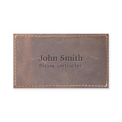 Vintage Sewed Leather Diving