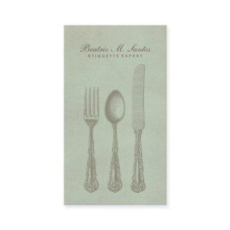 Vintage Silverware Cool Fork Spoon Knife Simple