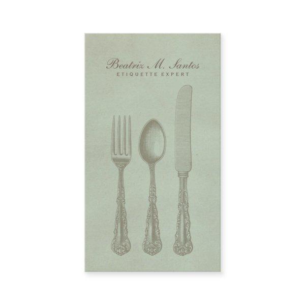 Vintage Silverware Cool Fork Spoon Knife Simple