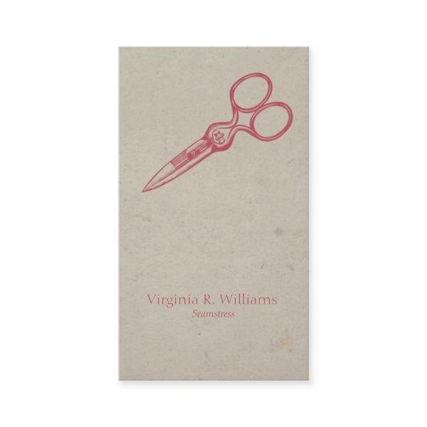 Vintage Sissors Seamstress Fashion