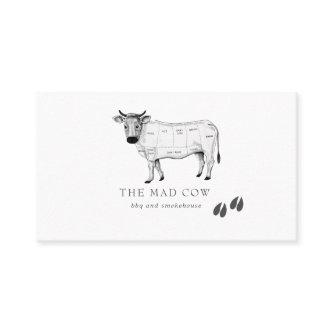 Vintage Sketch Butcher Cow