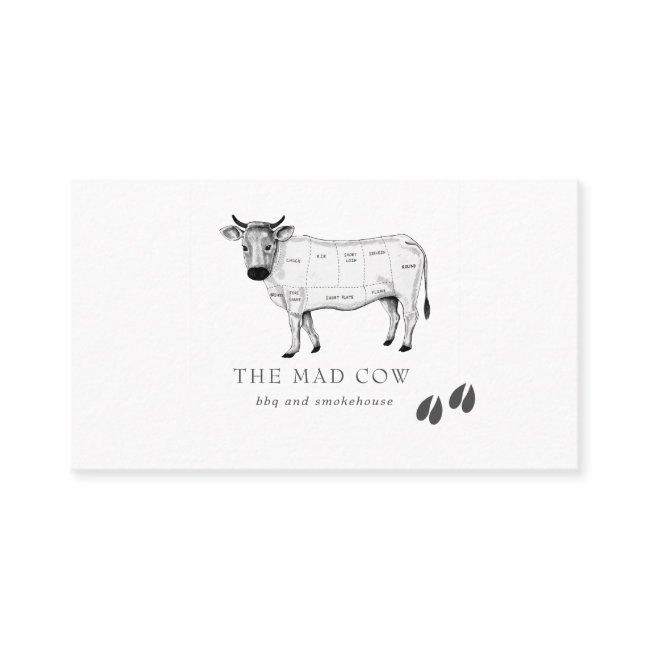 Vintage Sketch Butcher Cow