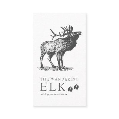 Vintage Sketch Wild Elk