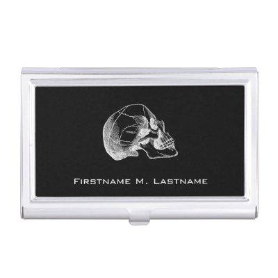 Vintage Skull Profile Illustration Case For