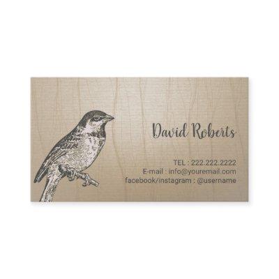 Vintage Sparrow Calling Card