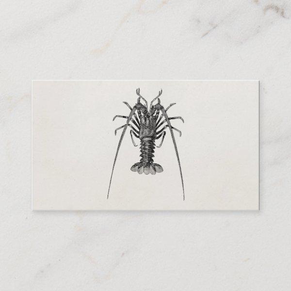Vintage Spiny Lobster Personalized Template