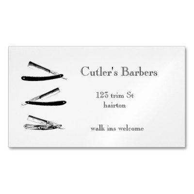 Vintage style elegant barber shop
