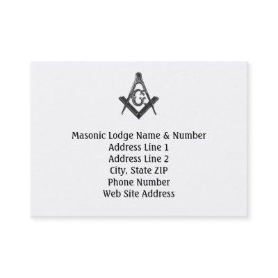 Vintage Style Masonic Lodge