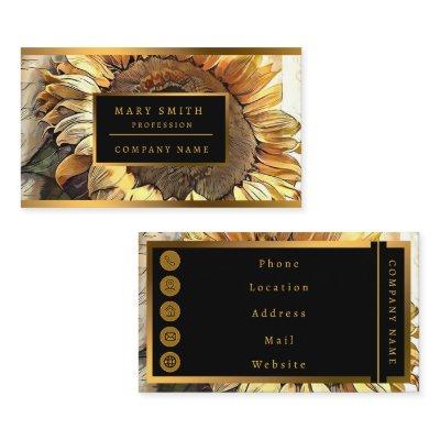 Vintage Sun Sunflower Modern Art Collection