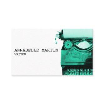 Vintage Teal Typewriter