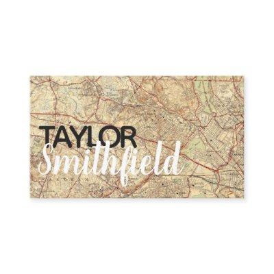 vintage topography
