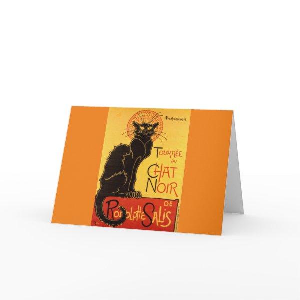 Vintage Tournee de Chat Noir Black Cat Announcement