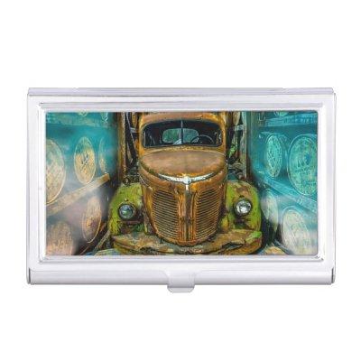 Vintage Truck Whiskey Barrels  Case