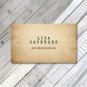 Vintage Typewriter Font Antique Paper Minimialist