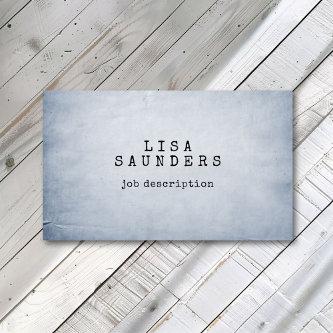Vintage Typewriter Font Blue Paper Minimialist