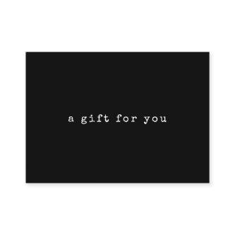 Vintage Typewriter Text Black | Gift Certificate