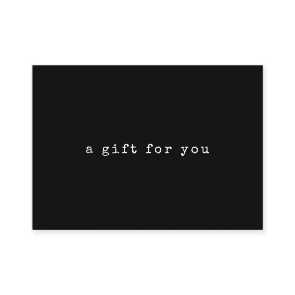 Vintage Typewriter Text Black | Gift Certificate