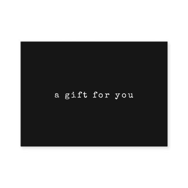 Vintage Typewriter Text Black | Gift Certificate