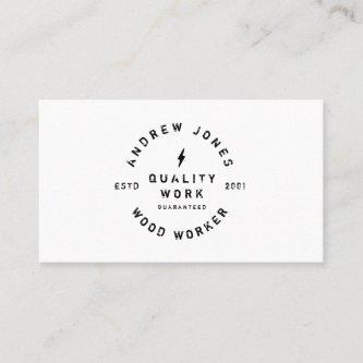 Vintage typography black and white modern rustic