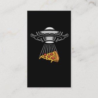Vintage UFO Pizza Abduction Alien Retro Spaceship