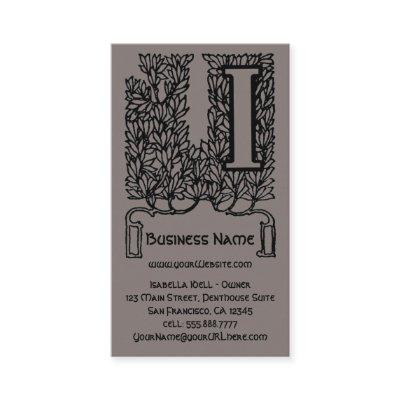 Vintage Victorian Elegant Monogram Letter I