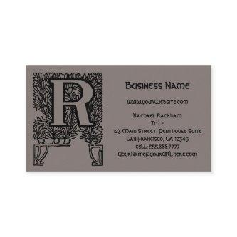 Vintage Victorian Elegant Monogram Letter R