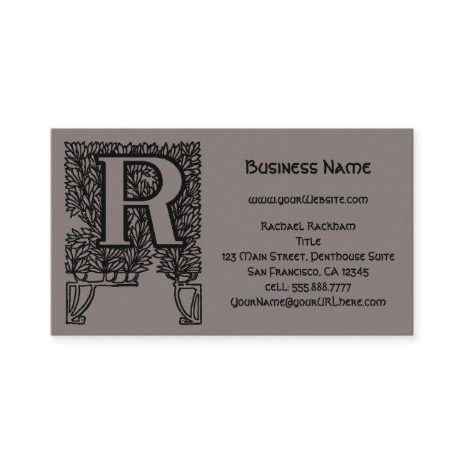 Vintage Victorian Elegant Monogram Letter R