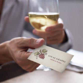 Vintage Winery Winemaker Sommelier Grape Logo