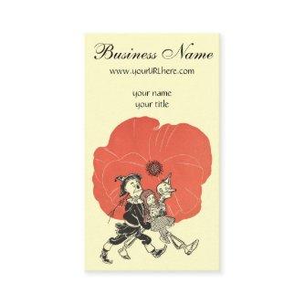 Vintage Wizard of Oz, Dorothy with Poppy Flowers