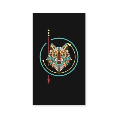 Vintage Wolf Native American Animal Lover