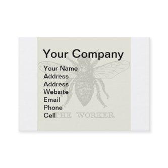 Vintage Worker Bee Illustration Art